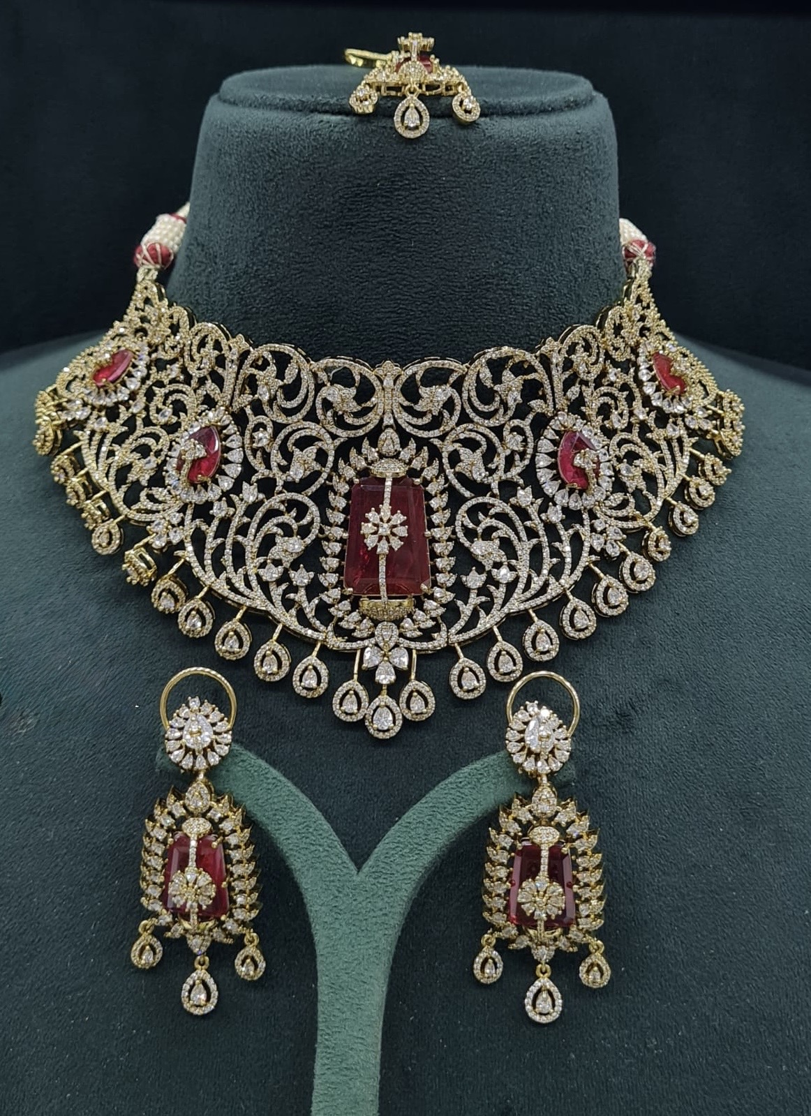 Cz Necklace 07419 - 3