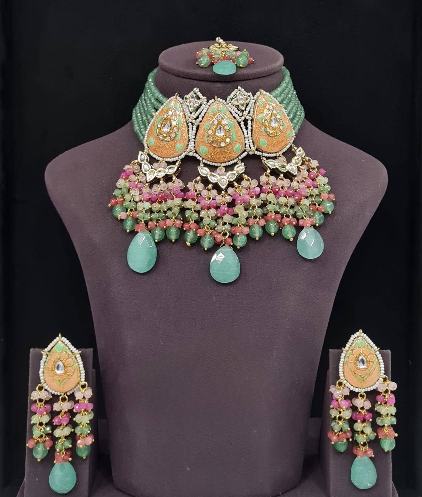 Meenakari Necklace 10963 - 4