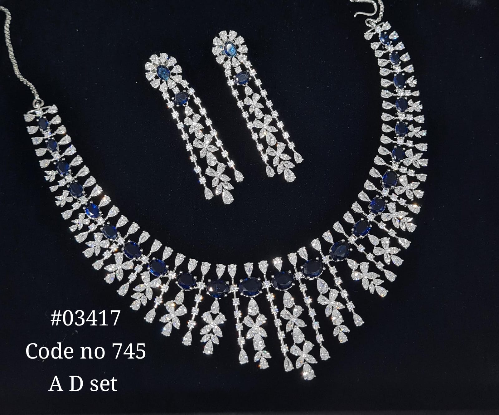Cz necklace 03417 - 10