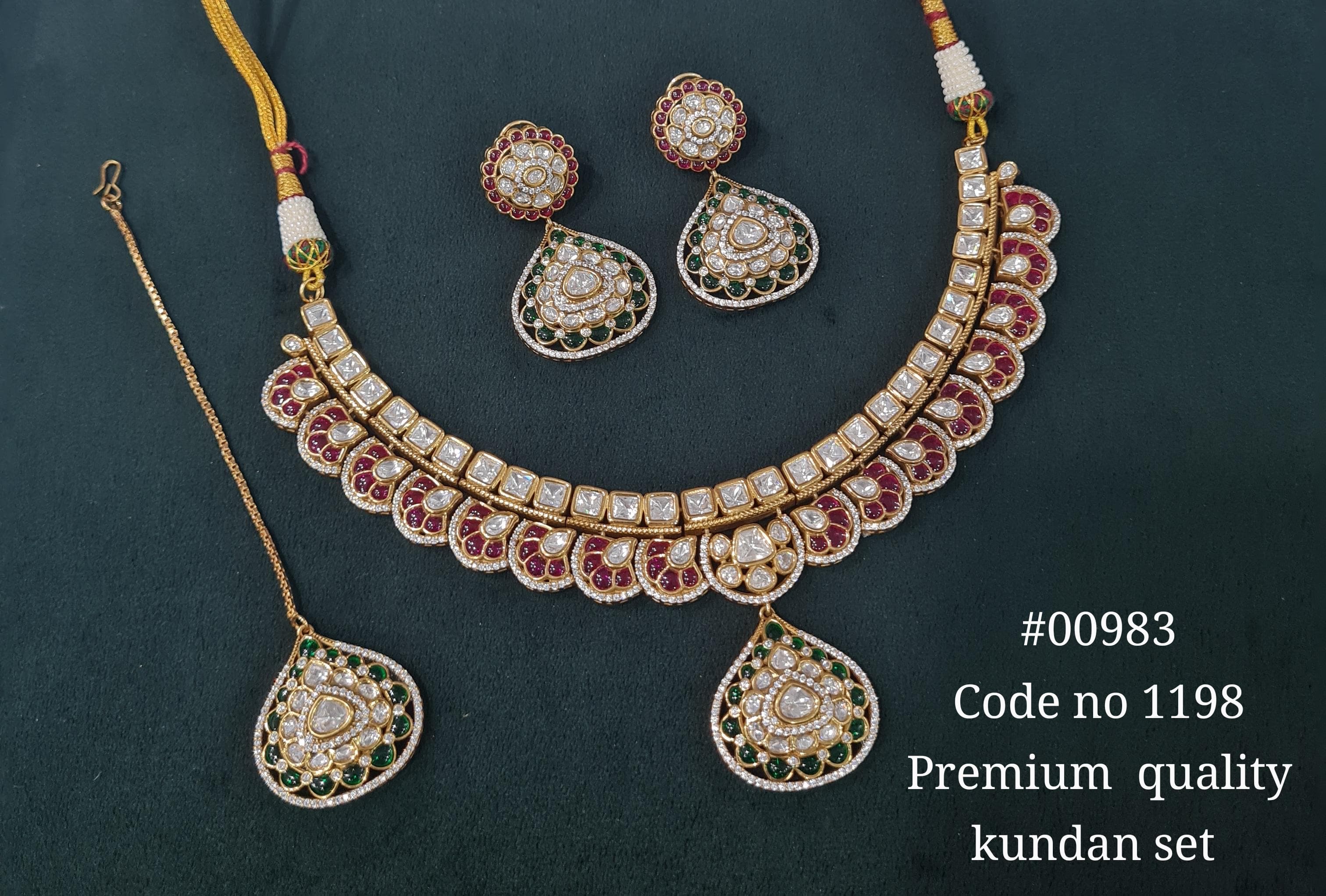 Kundan Necklace 00983 - 8