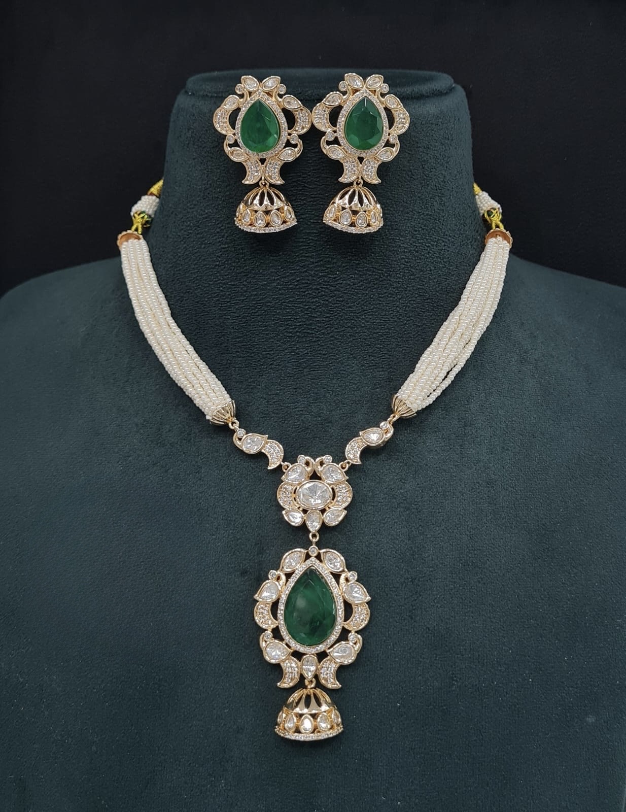 Kundan Necklace 08947 - 4