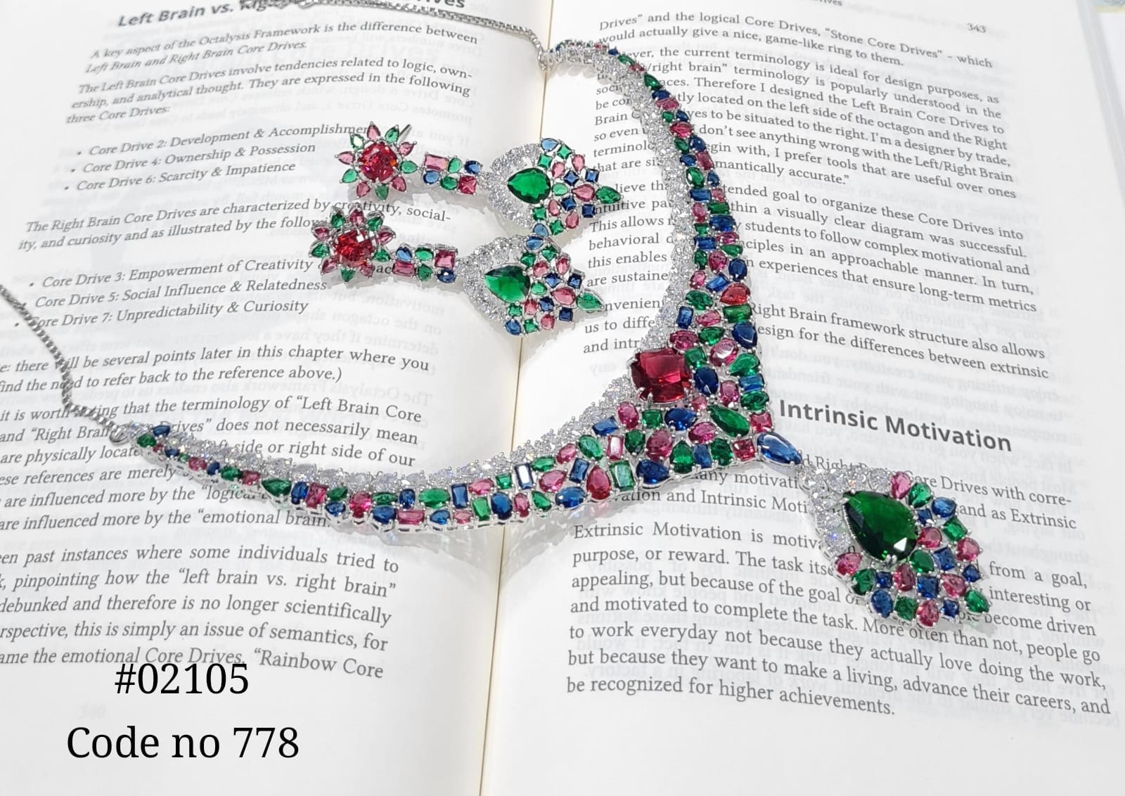 Cz Necklace set 02105 - 4