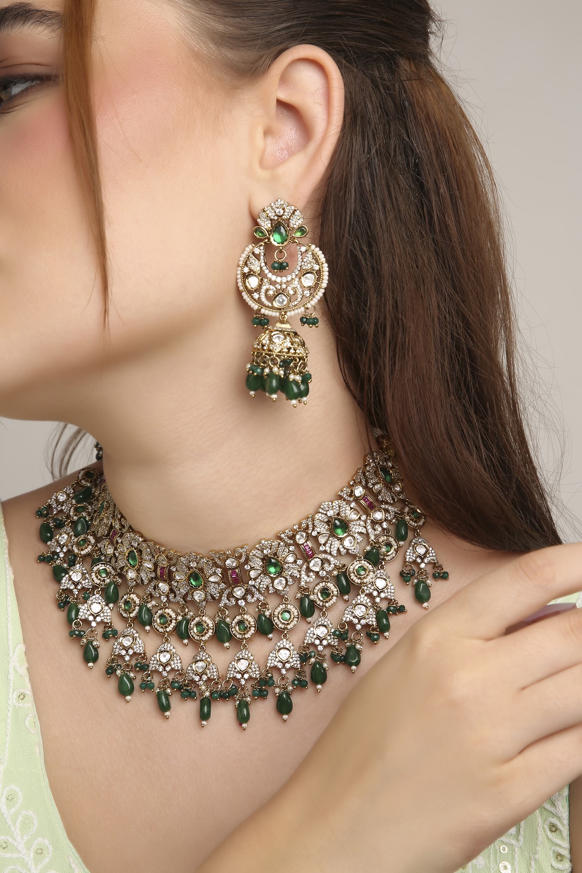 Kundan Necklace 07948 - 2