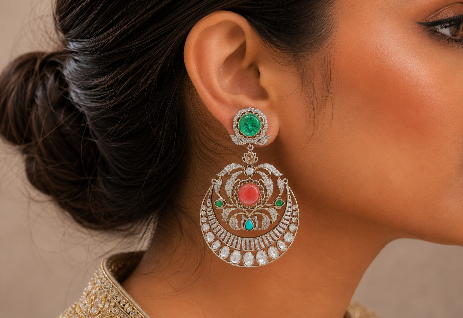 Sabyasachi Earrings 08408 - 21