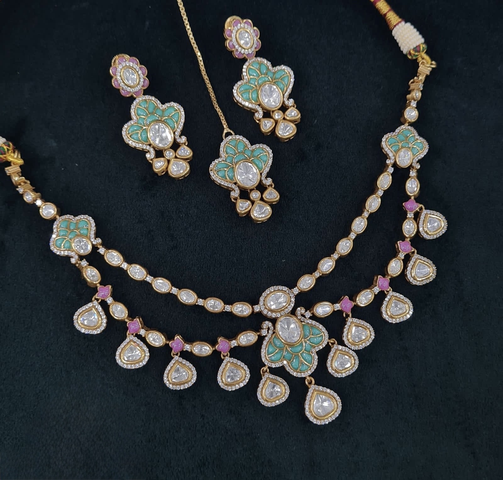 Kundan Necklace 04109 - 10
