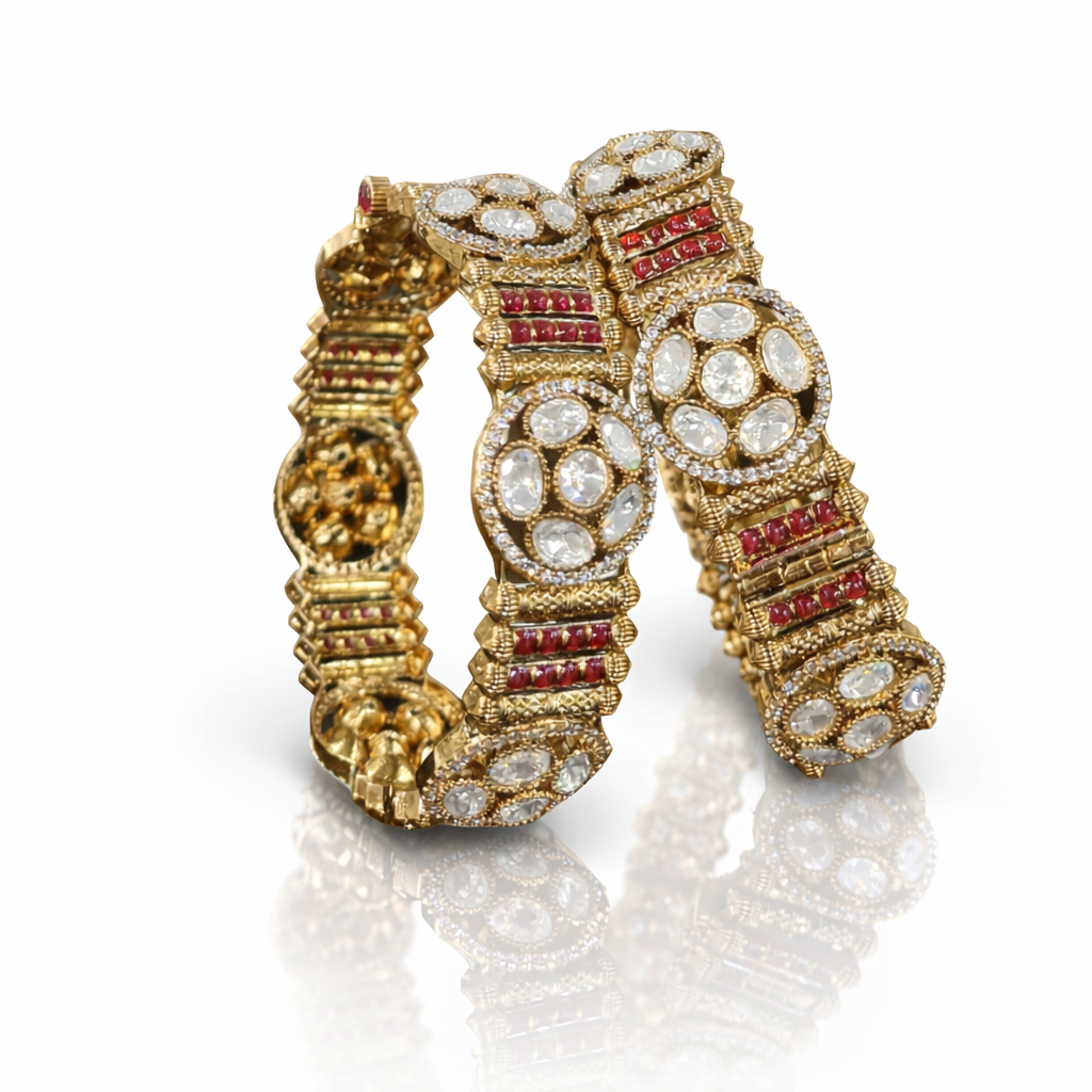 Kundan bangles 01507