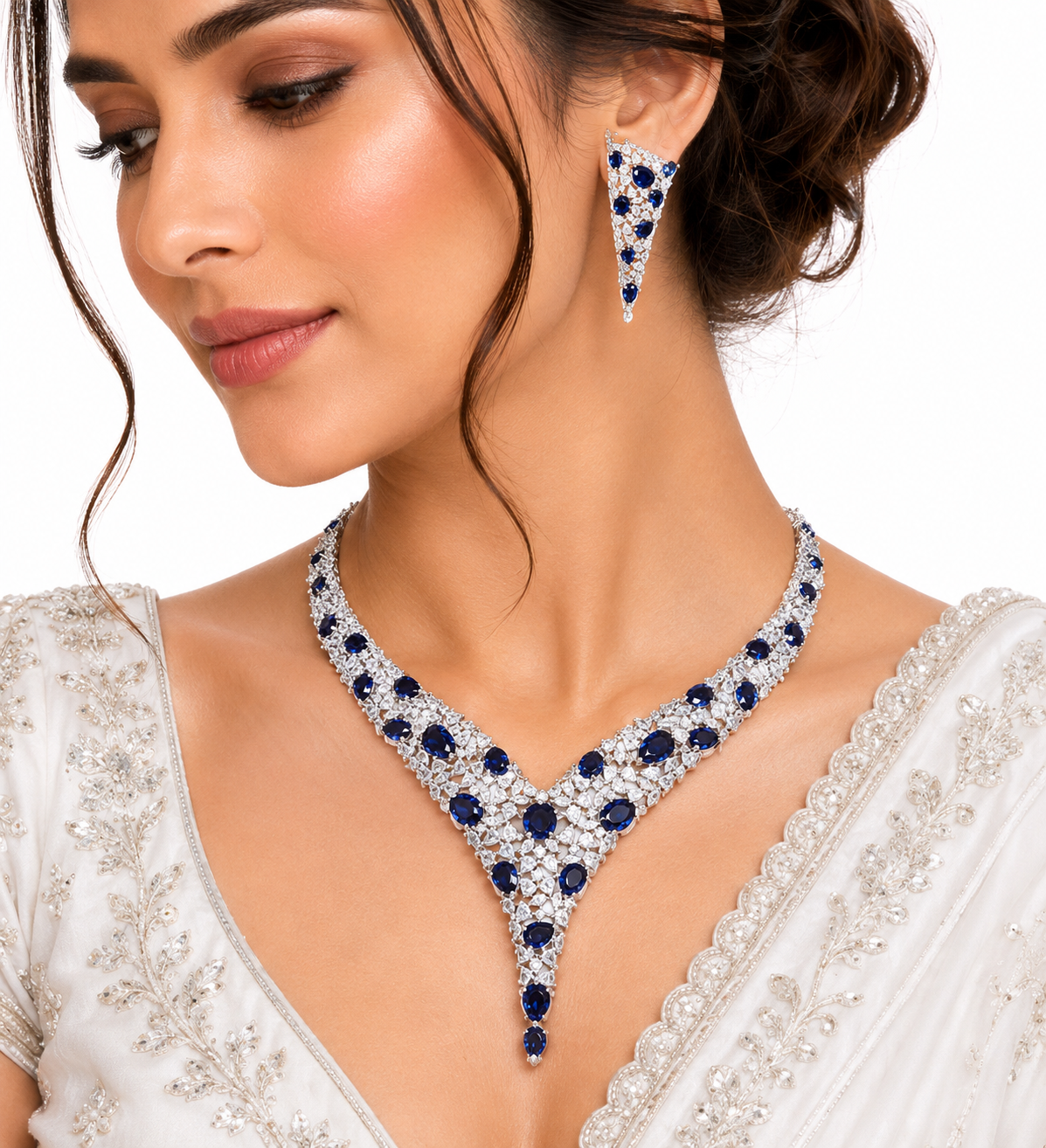 Cz Necklace 10103 - 7