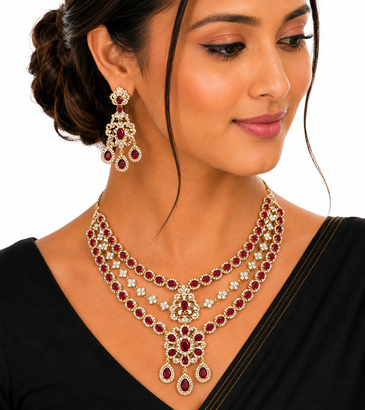 Cz Necklace 11113 - 18