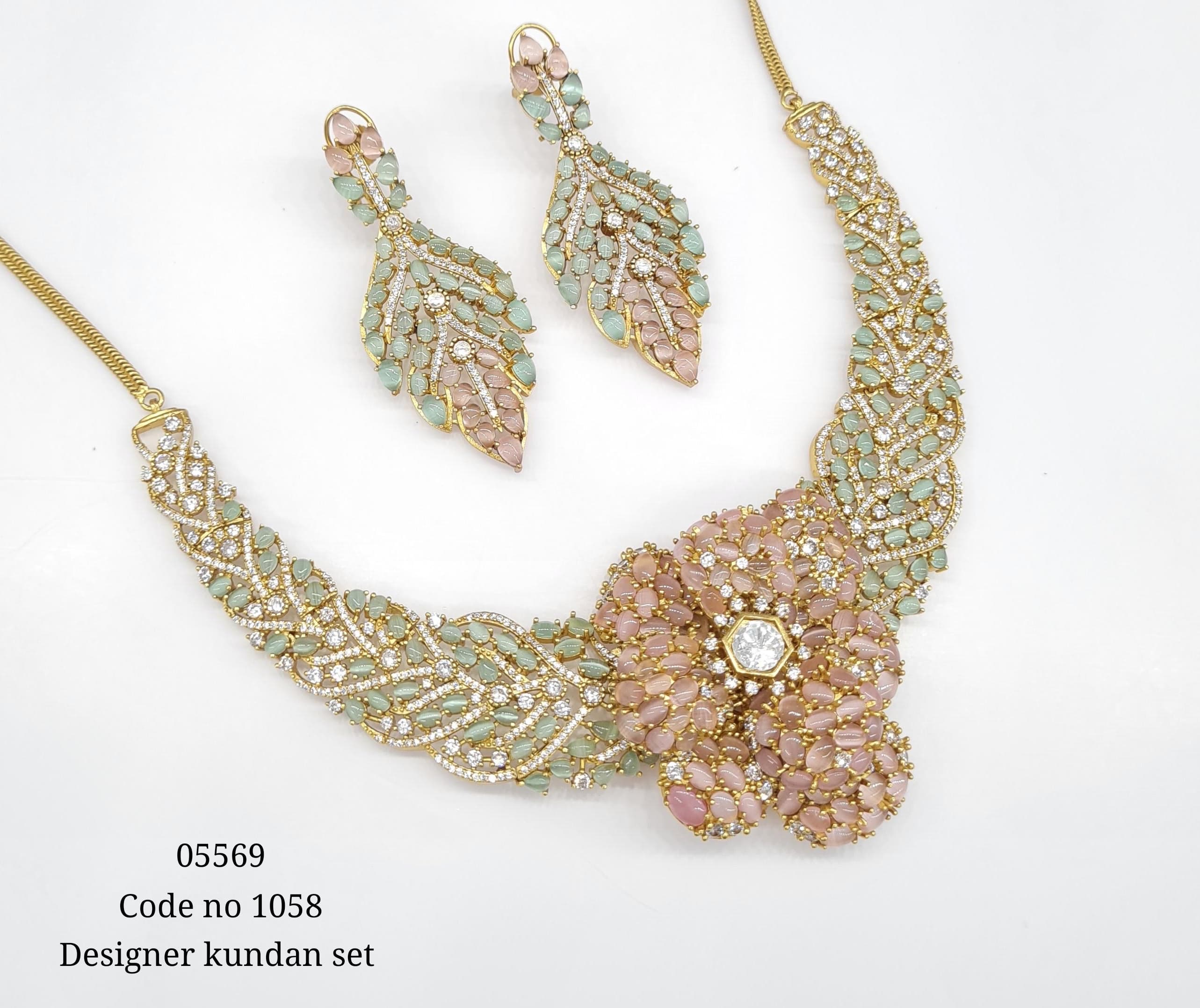 Kundan Necklace 05569 - 7