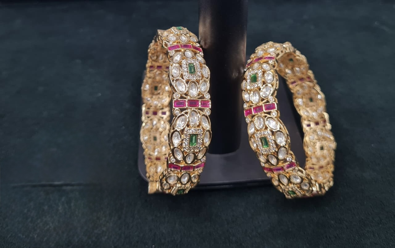 Kundan Bangles 06073