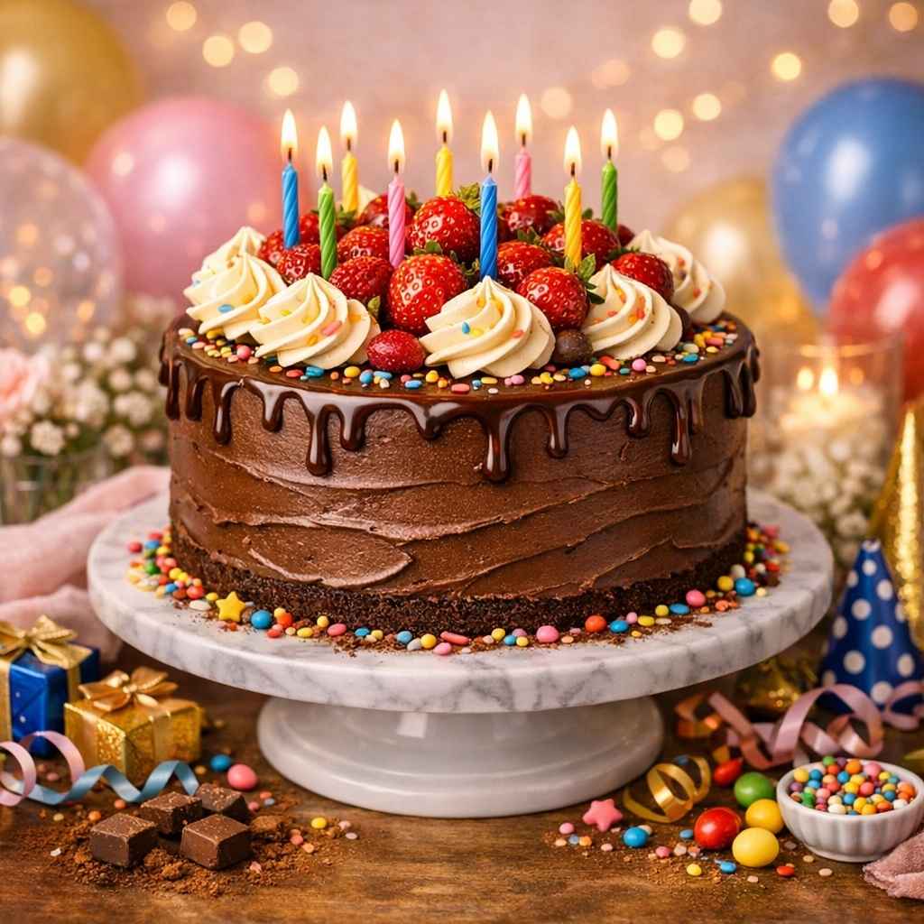 Classic Chocolate Birthday Cake