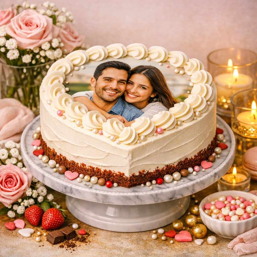 Custom Photo Memory Cake