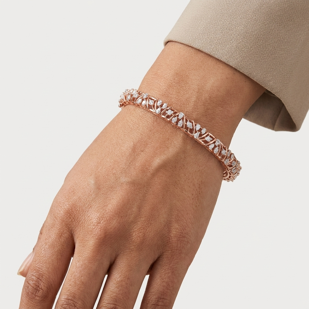 Minimal Diamond Bangles - 3