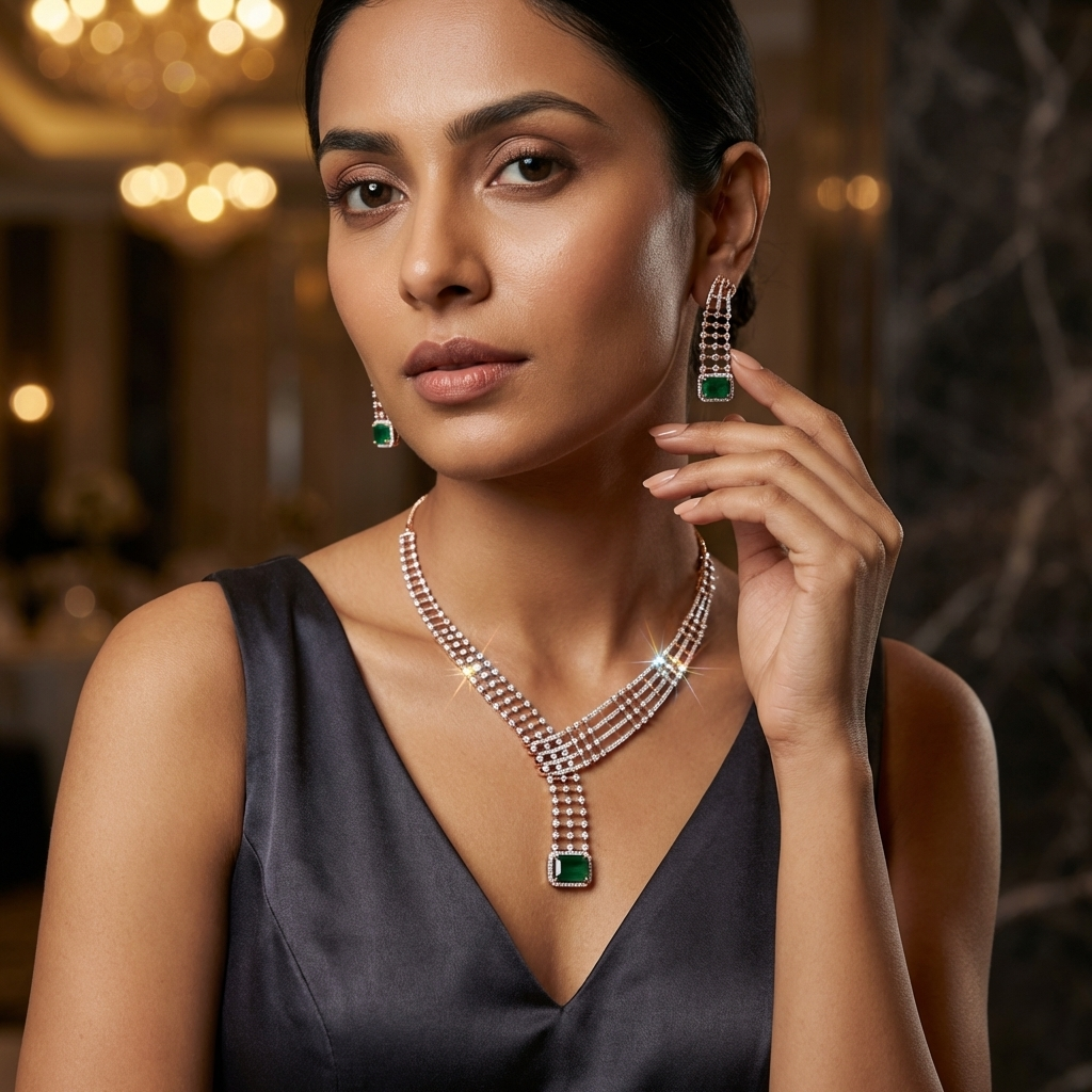 Supreme Diamond Classic Necklace Set