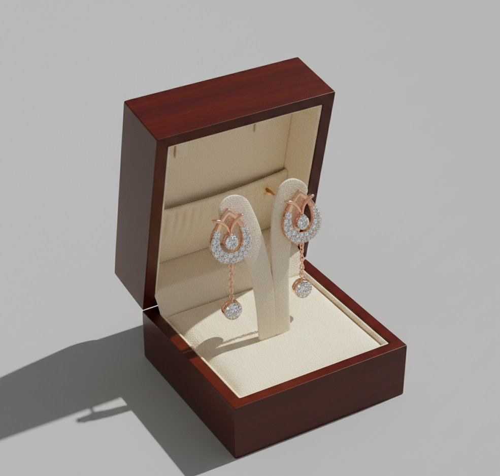 Modern Radiance Diamond Danglers