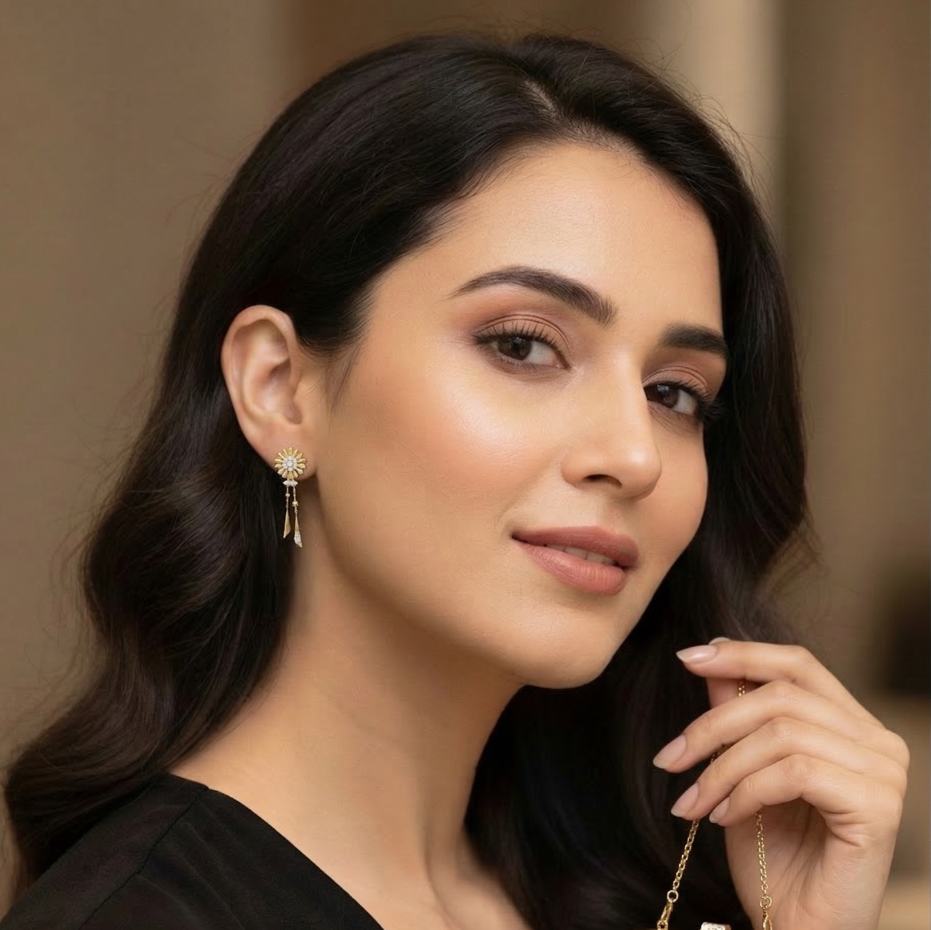 Elegant Party Diamond Dangle Earrings