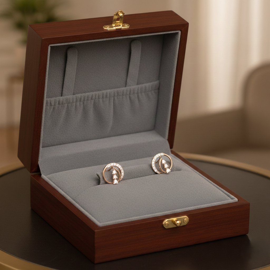 Stellar Shine Diamond Stud Earrings