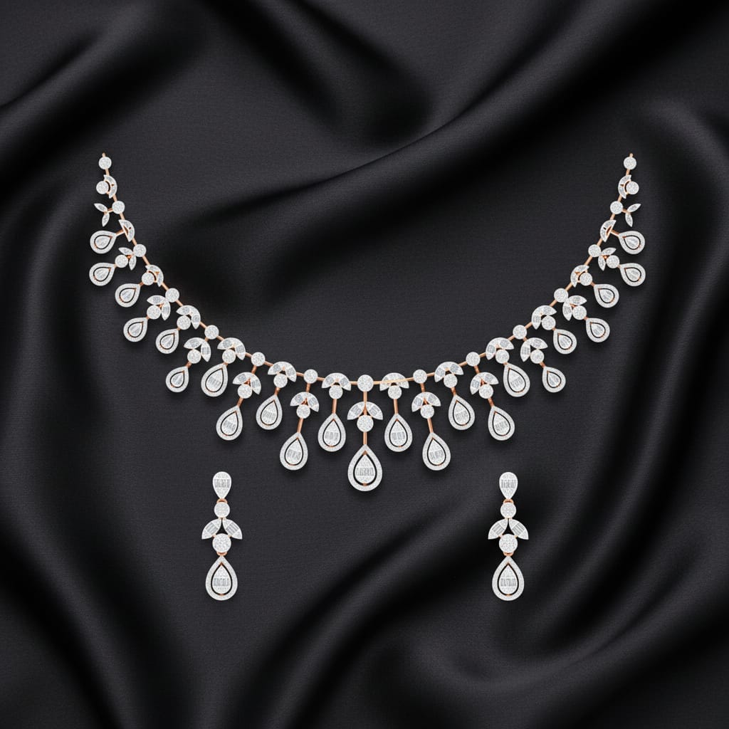 Divine Diamond Grace Necklace Set