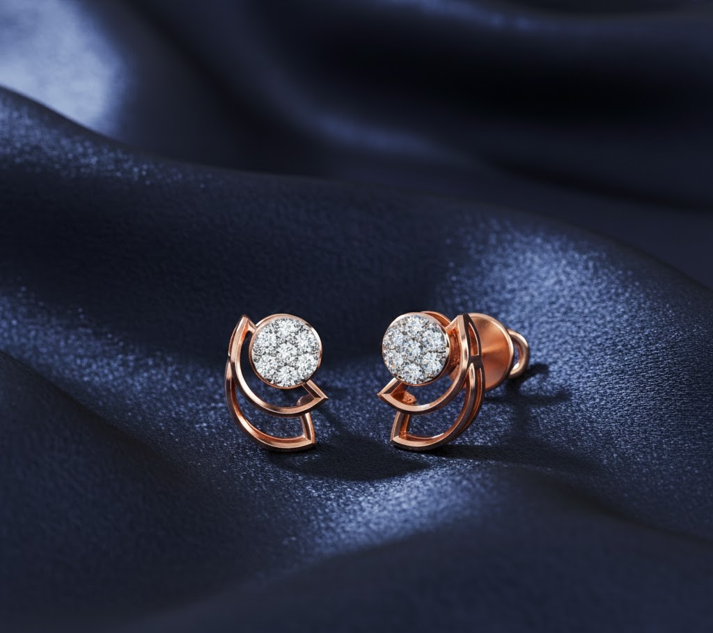 Dazzle Diamond Stud Earrings