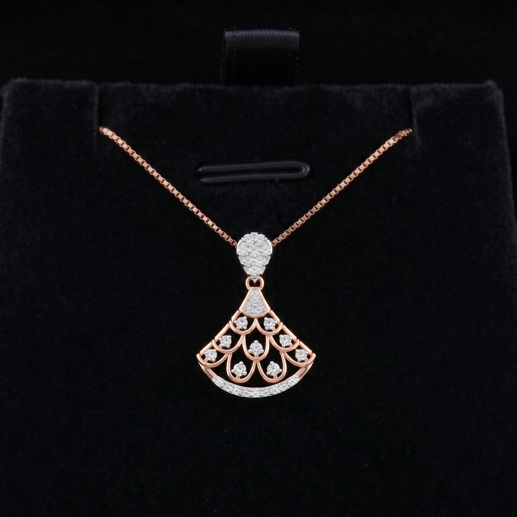 Whisperleaf Diamond Pendant