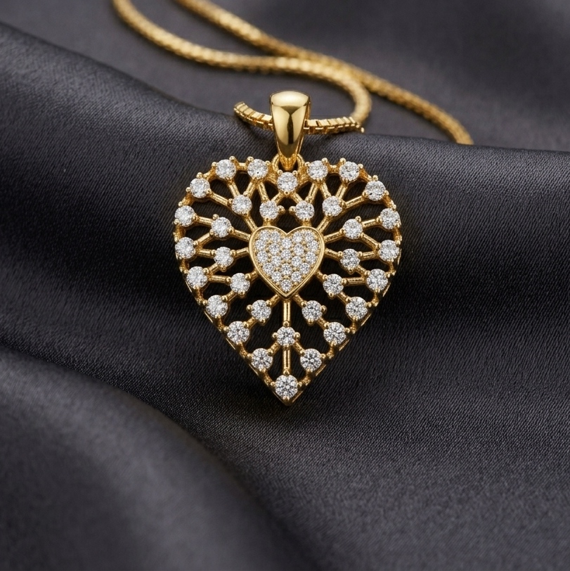 Diamond Forest Bloom Pendant - 3