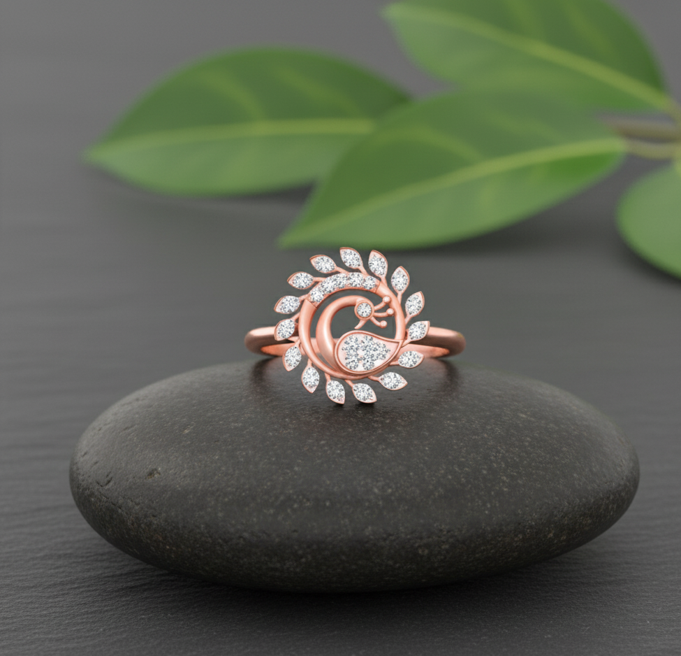 Seraphina Peacock Diamond Ring