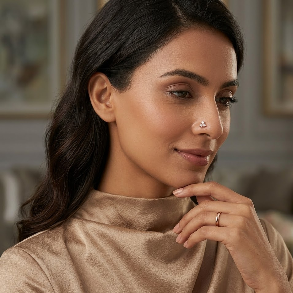 Bright Glow Diamond Nosepin