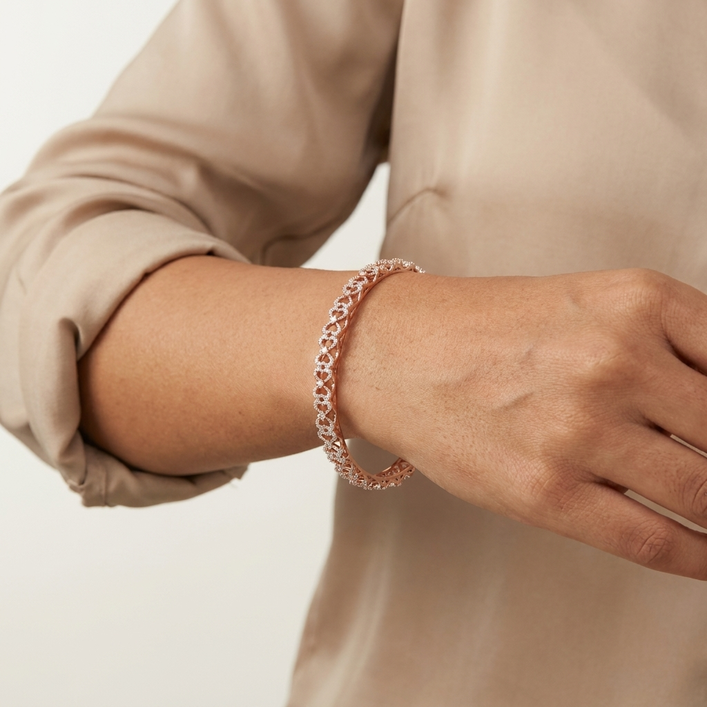 Fashion Diamond Bangles - 3