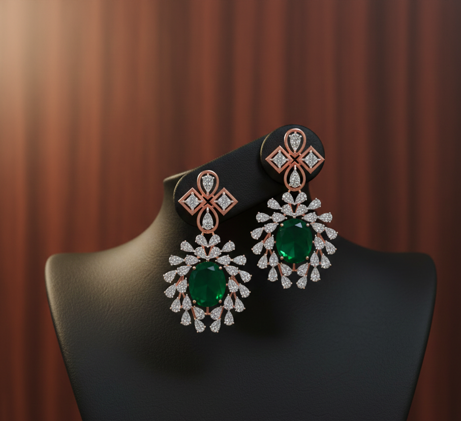 Starlace Diamond Drop Earrings
