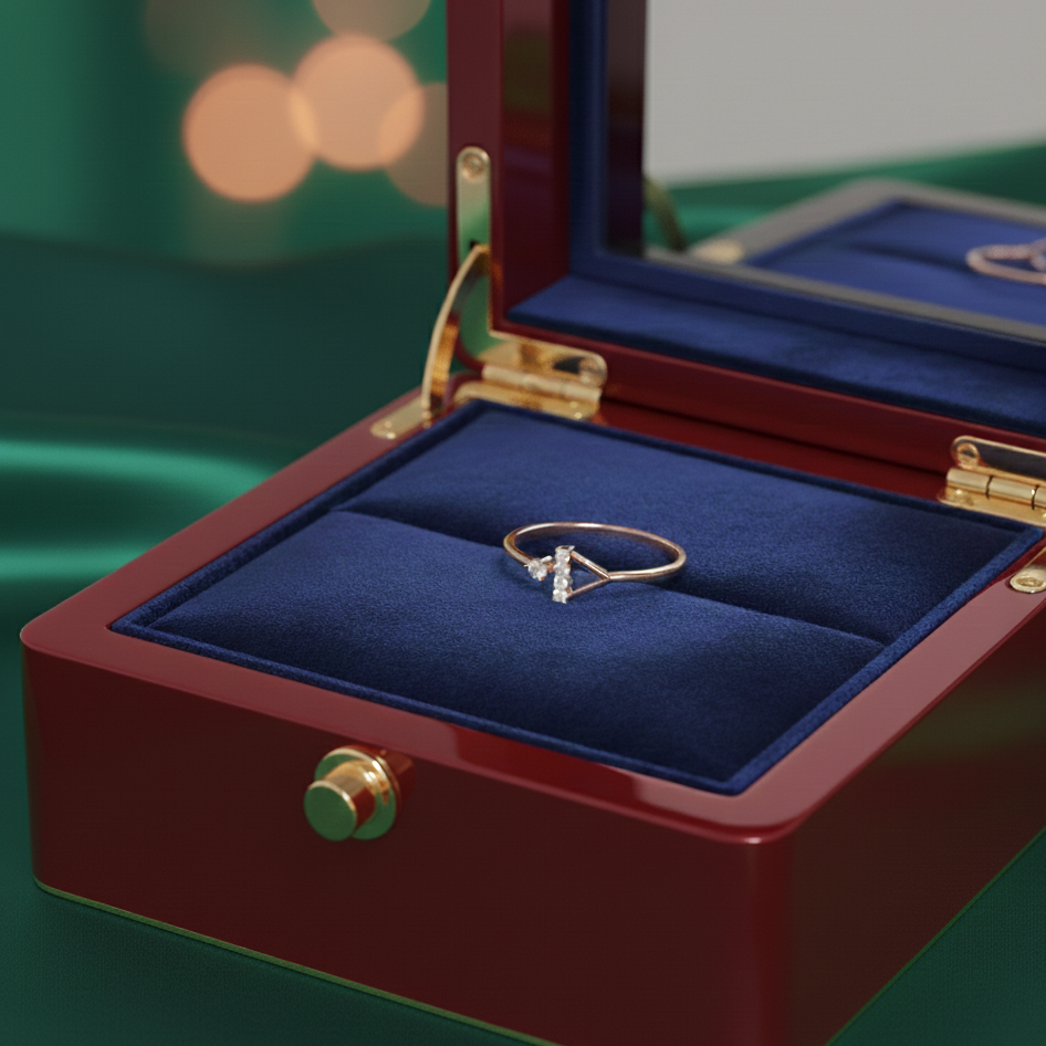Queenly Luxe Crown Diamond Ring