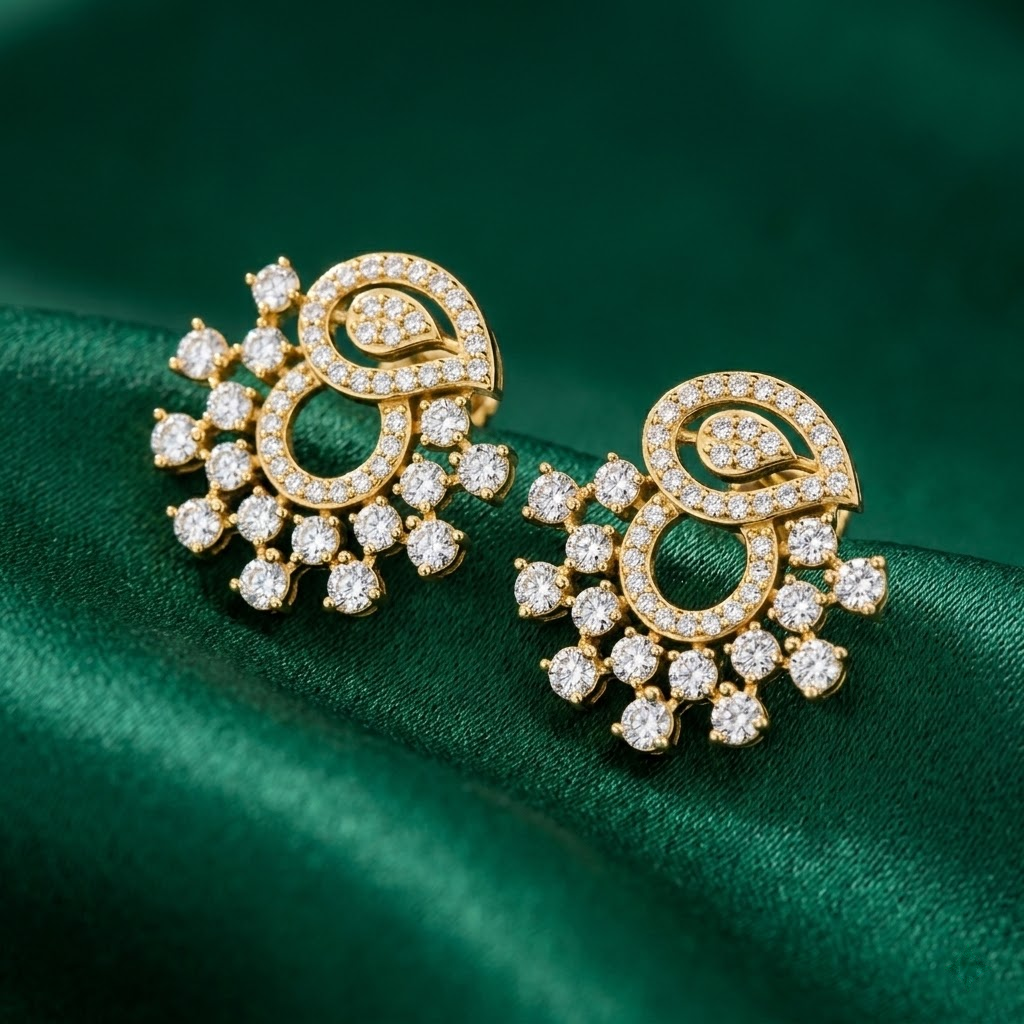 Charmelle Diamond Earrings - 5