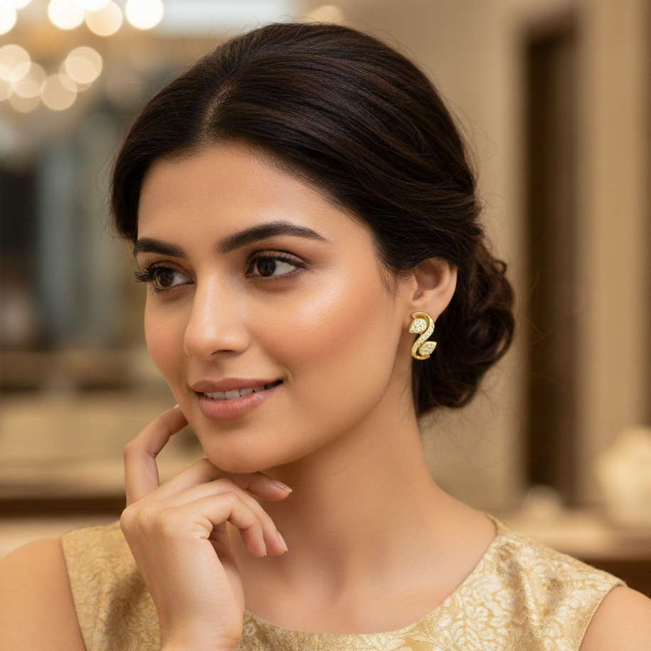 Premium Quality Diamond Stud Earrings