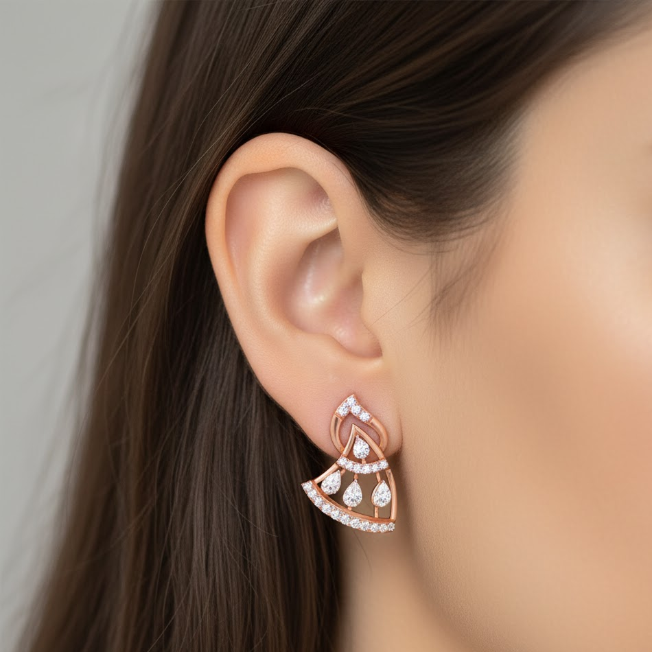 Diamond Shine Dangler Earrings - 3
