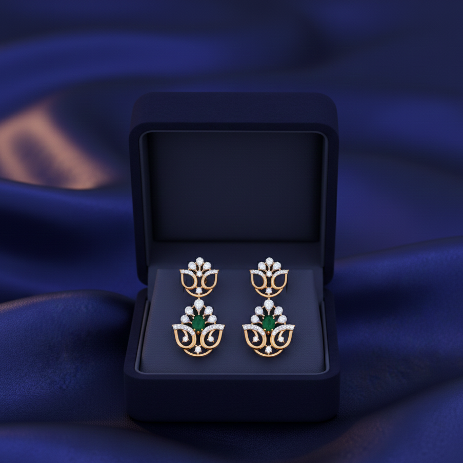 Fashion Diamond Drop Earrings