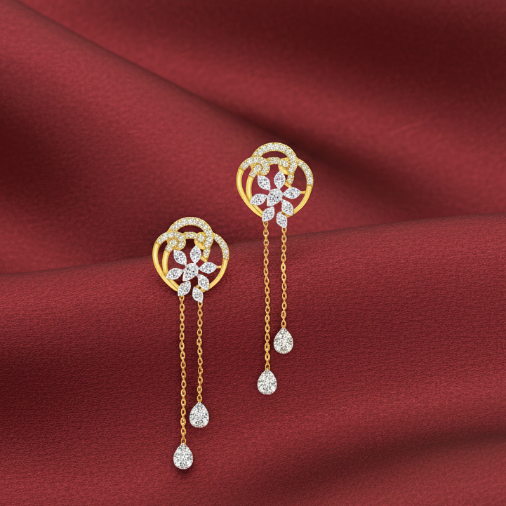 Refined Glow Diamond Drop Earrings