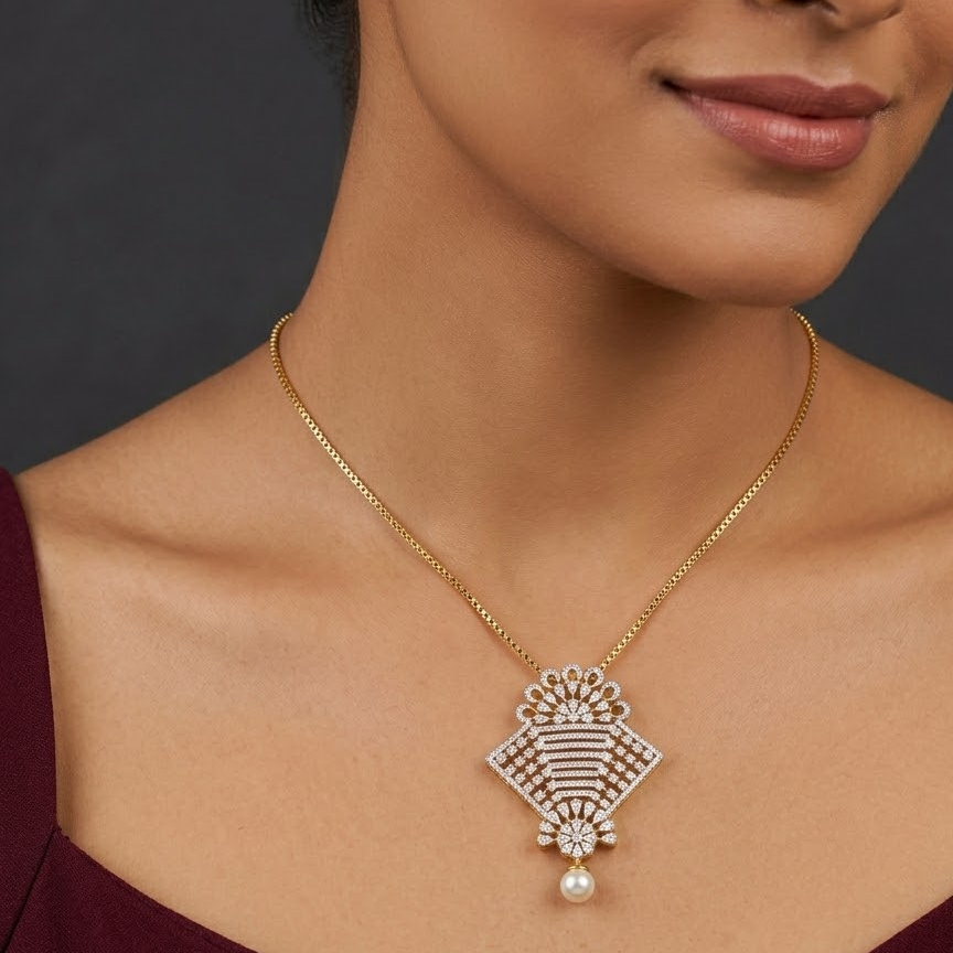 Diamond Twilight Blossom Pendant