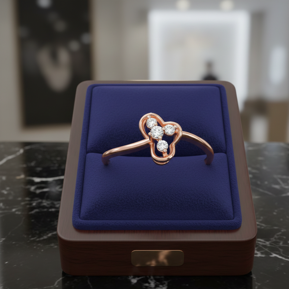 Luxe Elite Bloom Diamond Ring