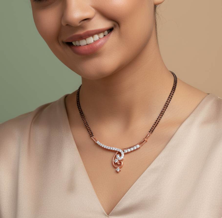 Modern Gold Diamond Tanmaniya for Women - 3