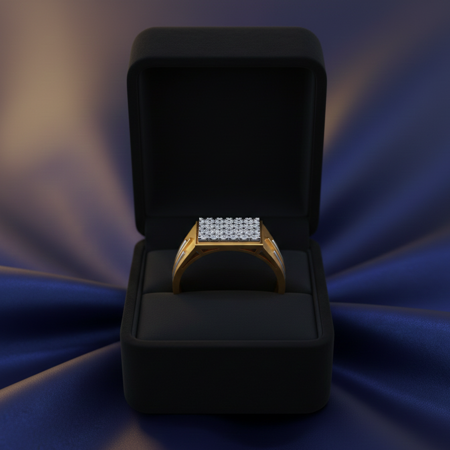 Elite Signature Diamond Gents Ring - 3
