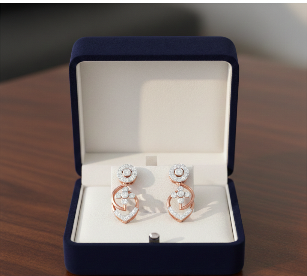 Bellamira Spark Diamond Dangler Earrings