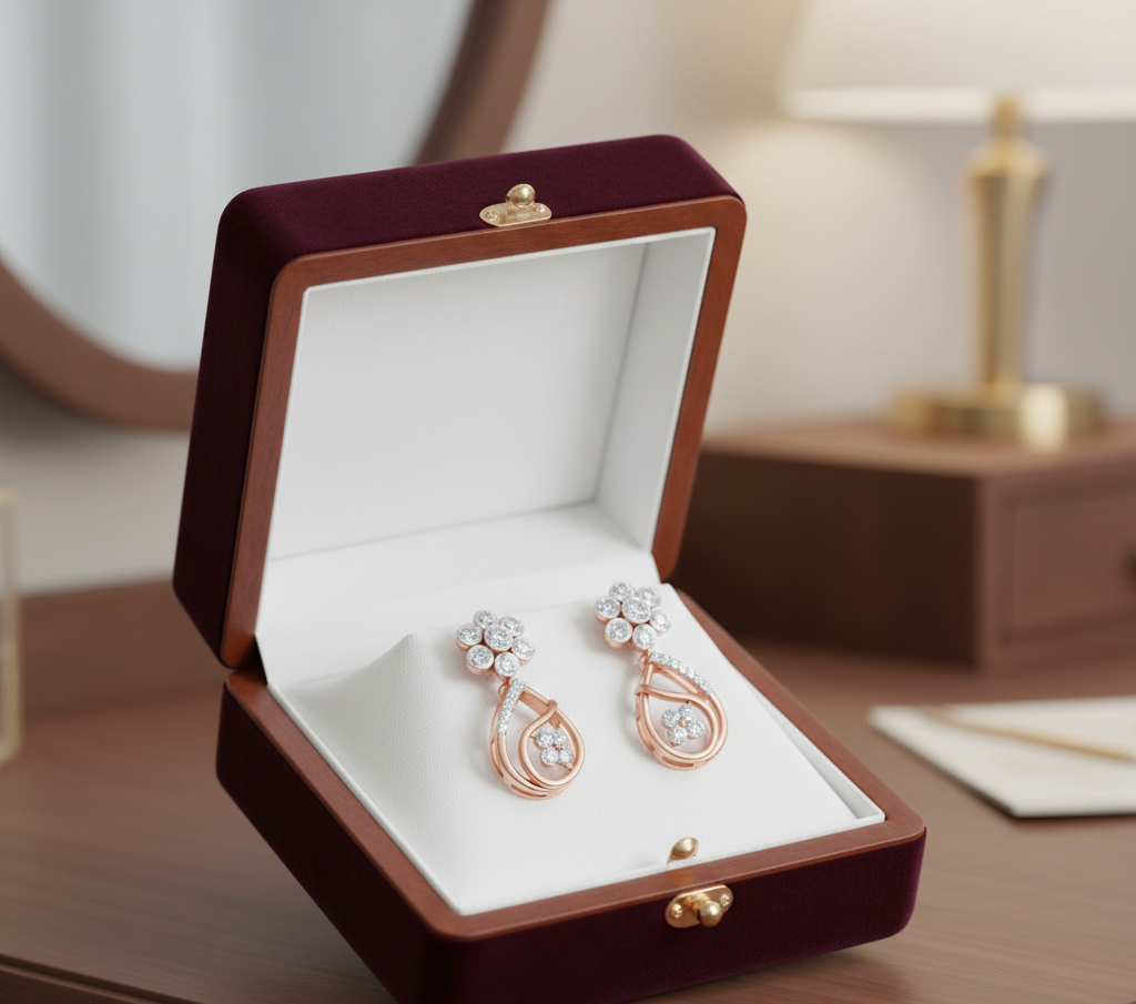 Clarisse Spark Diamond Dangler Earrings