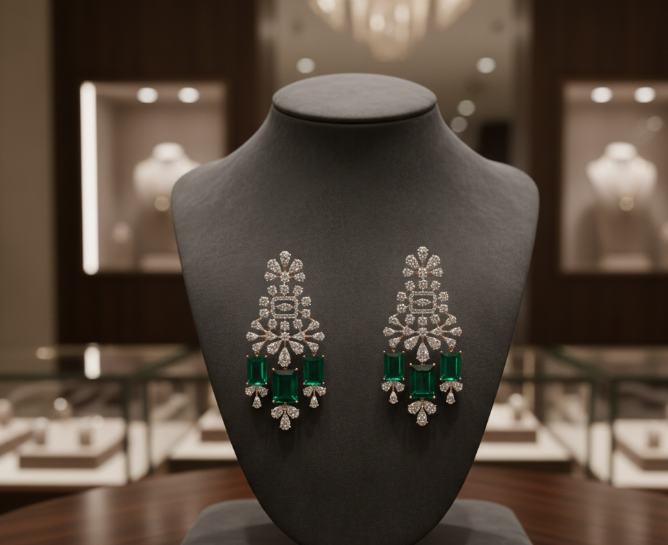 Velora Shine Diamond Danglers