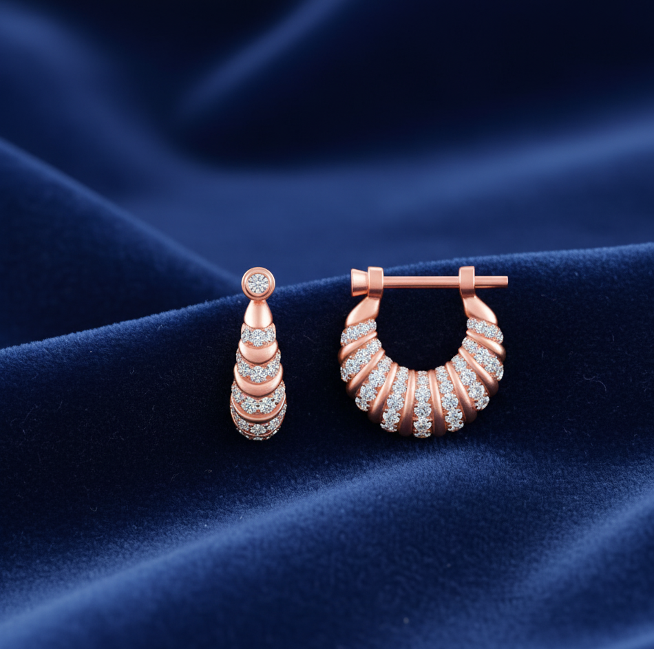Glam Diamond Bali Earrings for Style Moments