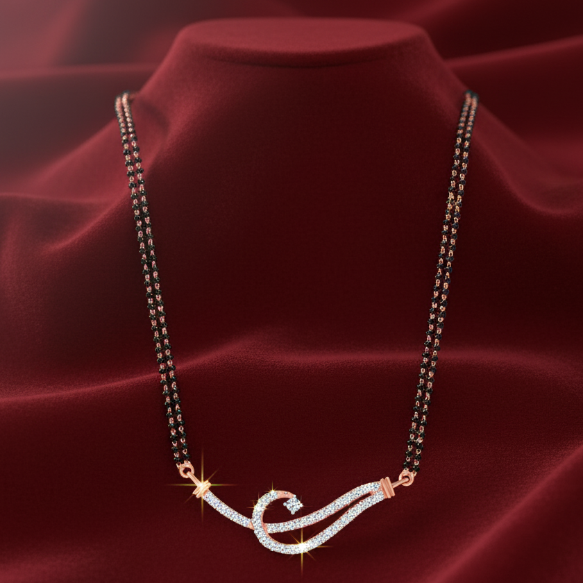 Radiant Gold Diamond Tanmaniya for Party Wear
