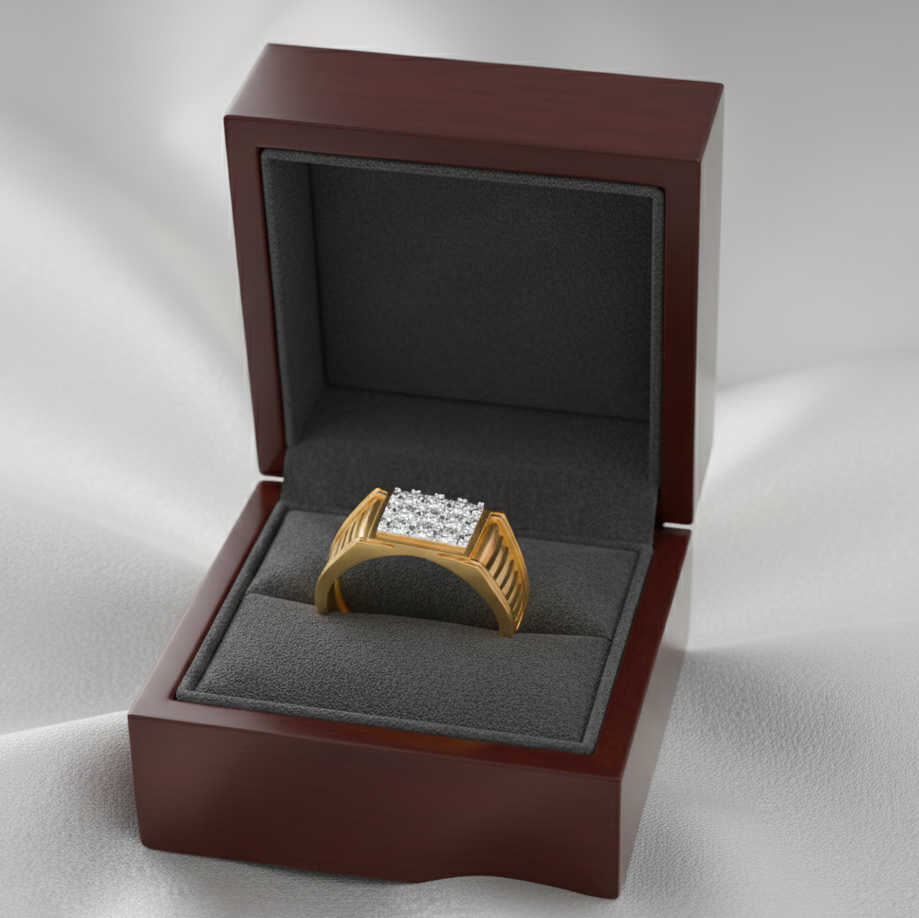 Luxe Power Diamond Gents Ring