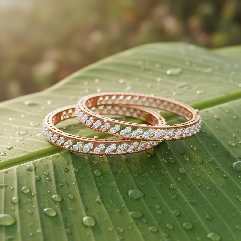 Celeste Cascade Diamond Bangle - 5