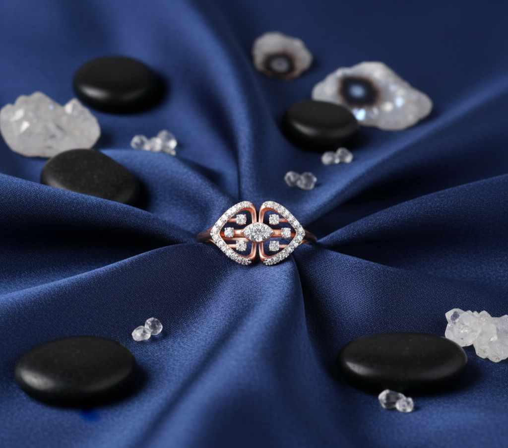 Luminous Petal Diamond Ring - 3