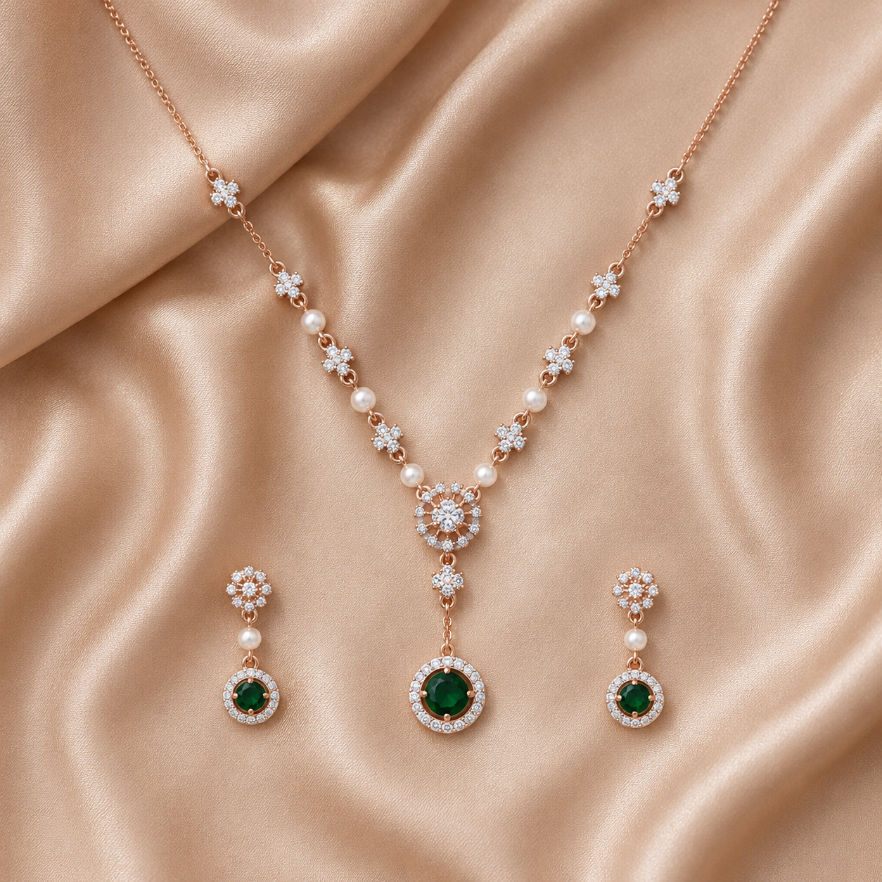 Grand Diamond Dazzle Necklace Set