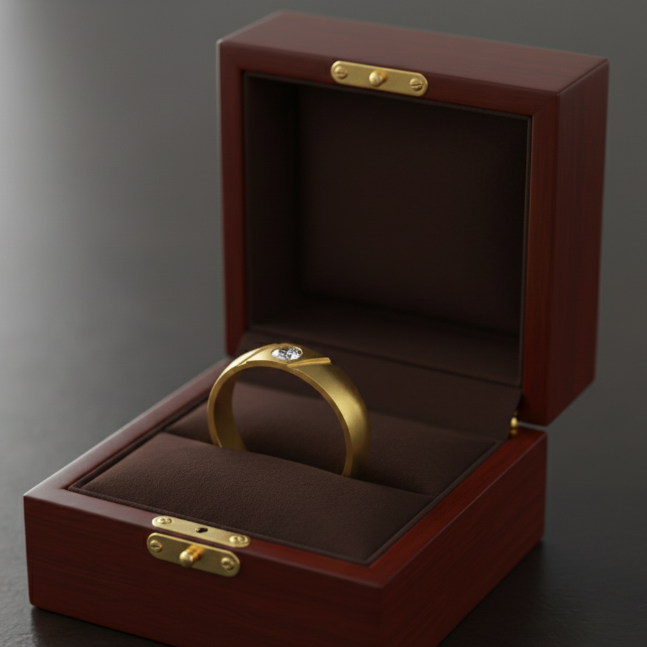 Royal Commander Diamond Gents Ring - 4