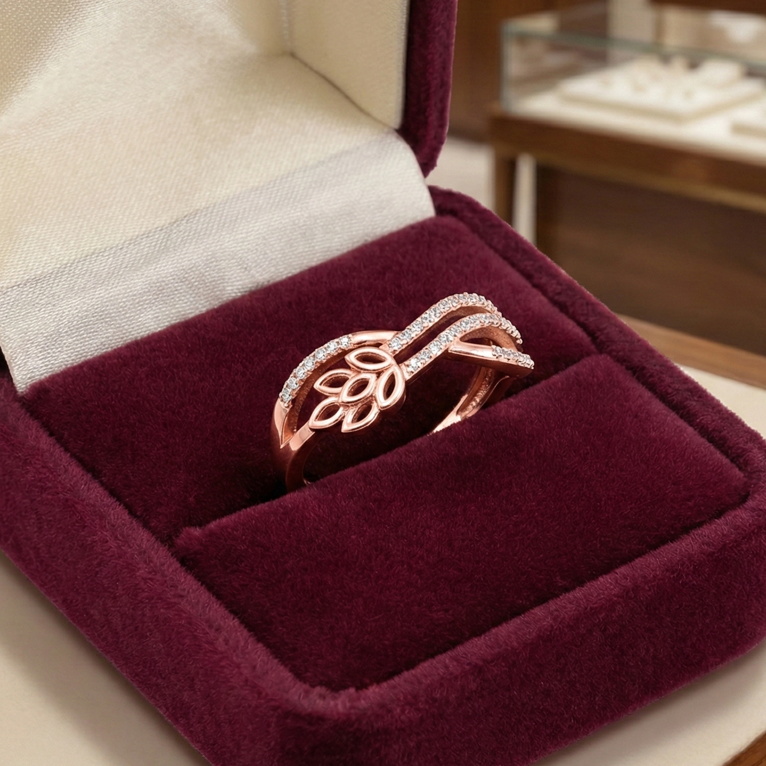 Celestial Regal Bloom Diamond Ring
